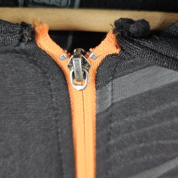 509 Tech Full Zip Jacket Men's Large Pockets Orange Black Thumbholes - Picture 6 of 16